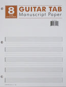 Guitar Tab Manuscript Paper 8 Tab System Mayfair Music Manuscript paper for sale canada