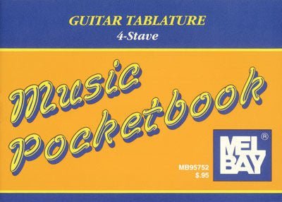 Guitar Tablature 4-Stave Music Pocketbook Default Mel Bay Publications, Inc. Music Books for sale canada