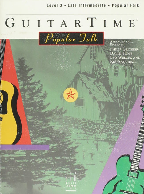 Guitar Time, Popular Folk Level 3 FJH Music Company Music Books for sale canada