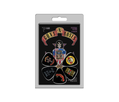Guns N’ Roses Official Licensing Variety 6 Pack Guitar Picks Perri's Accessories for sale canada