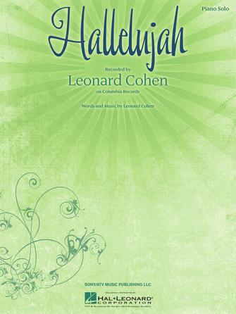 Hallelujah by Leonard Cohen for Piano Solo Hal Leonard Corporation Sheet Music for sale canada