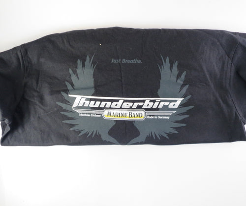 Hohner Mans T-Shirt - Thunderbird Marine Bend Harmonica - Black Hohner Inc, USA Accessories for sale canada