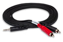 Hosa CMR-206 Stereo Breakout 3.5 mm TRS to Dual RCA Hosatech Accessories for sale canada
