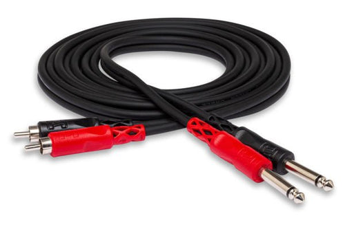 Hosa CPR-201 Stereo Interconnect Dual 1/4 in TS to Dual RCA Hosatech Accessories for sale canada