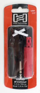 Hosa Technology, YPP-117, Stereo Breakout 1/4 in TRS to Dual 1/4 in TSF Hosatech Accessories for sale canada