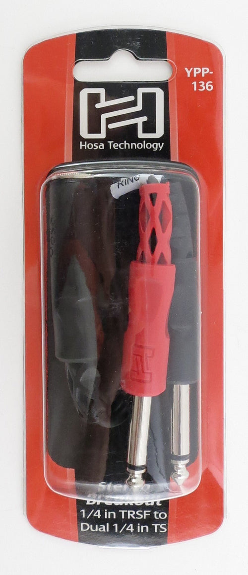 Hosa Technology, YPP-136, Stereo Breakout 1/4 in TRSF to Dual 1/4 in TS Hosatech Accessories for sale canada