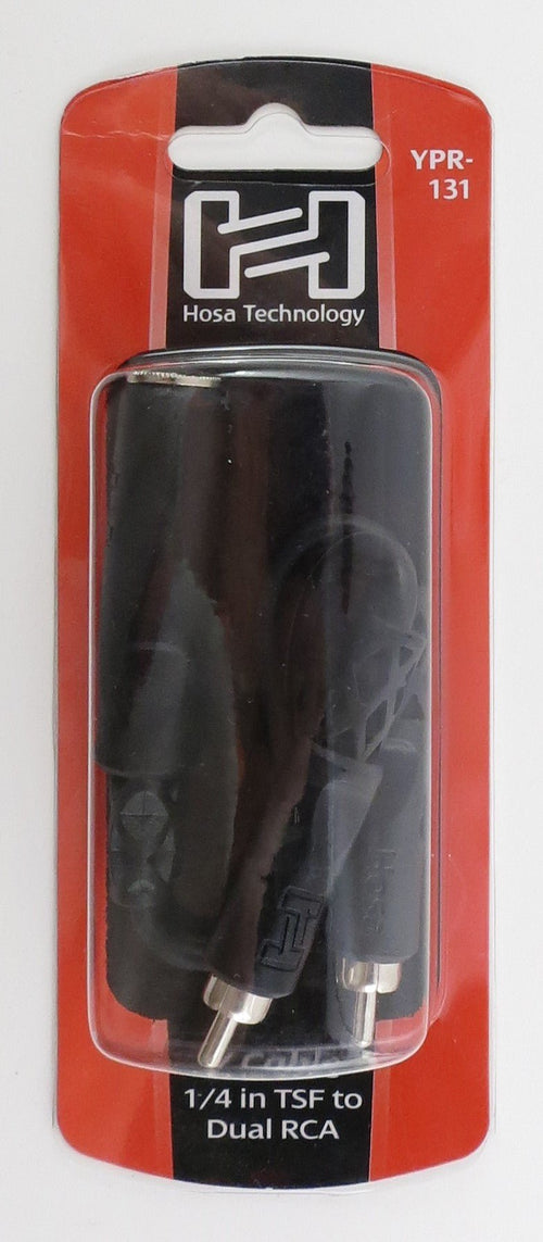 Hosa Technology, YPR-131, Y Cable 1/4 in TSF to Dual RCA Hosatech Accessories for sale canada
