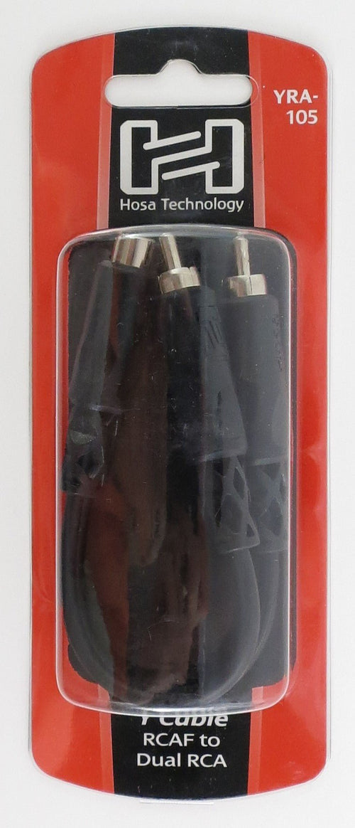 Hosa technology, YRA-105, Y Cable RCAF to Dual RCA Hosatech Accessories for sale canada