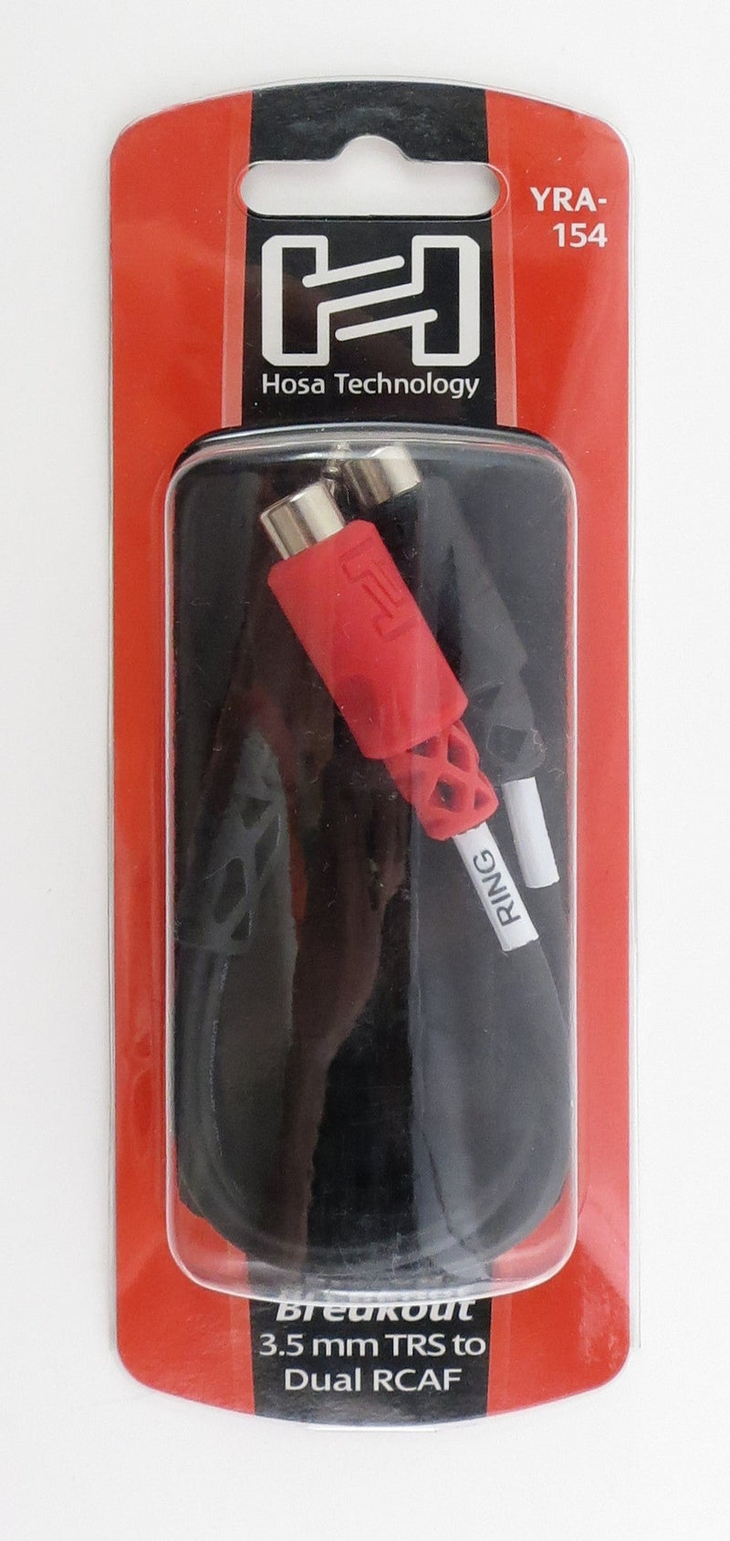 Hosa Technology, YRA-154, Stereo Breakout 3.5 mm TRS to Dual RCAF Hosatech Cable for sale canada