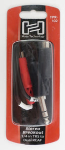 Hose Technology, YPR-102, Stereo Breakout 1/4 in TRS to Dual RCAF Hosatech Accessories for sale canada