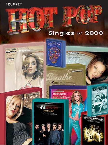 Hot Pop Singles of 2000 - Trumpet Default Alfred Music Publishing Music Books for sale canada