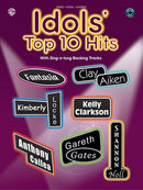 Idols' Top 10 Hits With Sing-Along Backing Tracks, Book & CD Default Alfred Music Publishing Music Books for sale canada