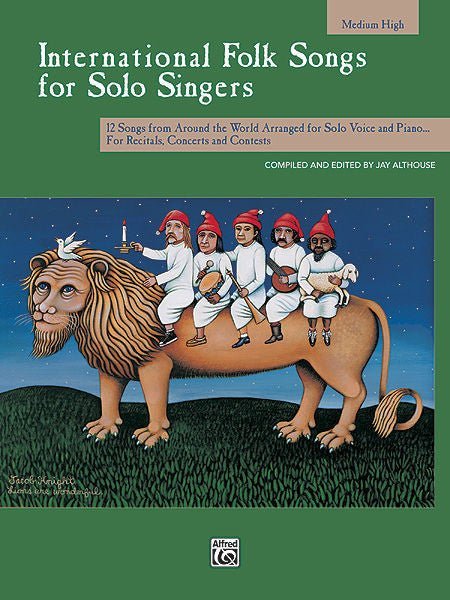 International Folk Songs for Solo Singers, Medium High Voice Default Alfred Music Publishing Music Books for sale canada