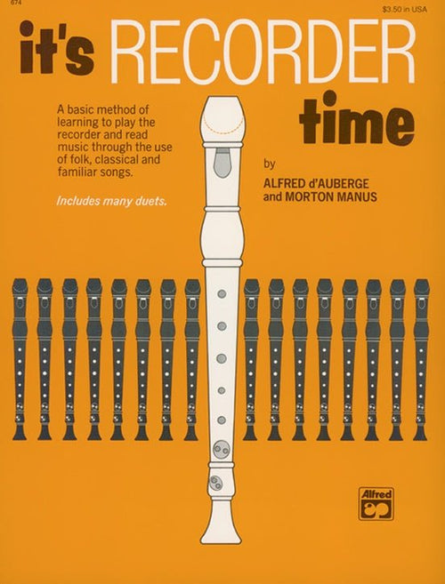 It's Recorder Time Alfred Music Publishing Music Books for sale canada