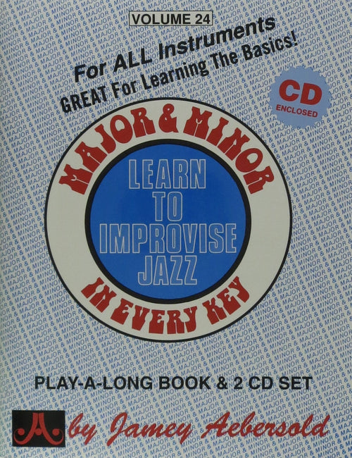 Jamey Aebersold Jazz, Volume 24: Learn to Improvise Jazz, Major & Minor in Every Key Jamey Aebersold Jazz Music Books for sale canada