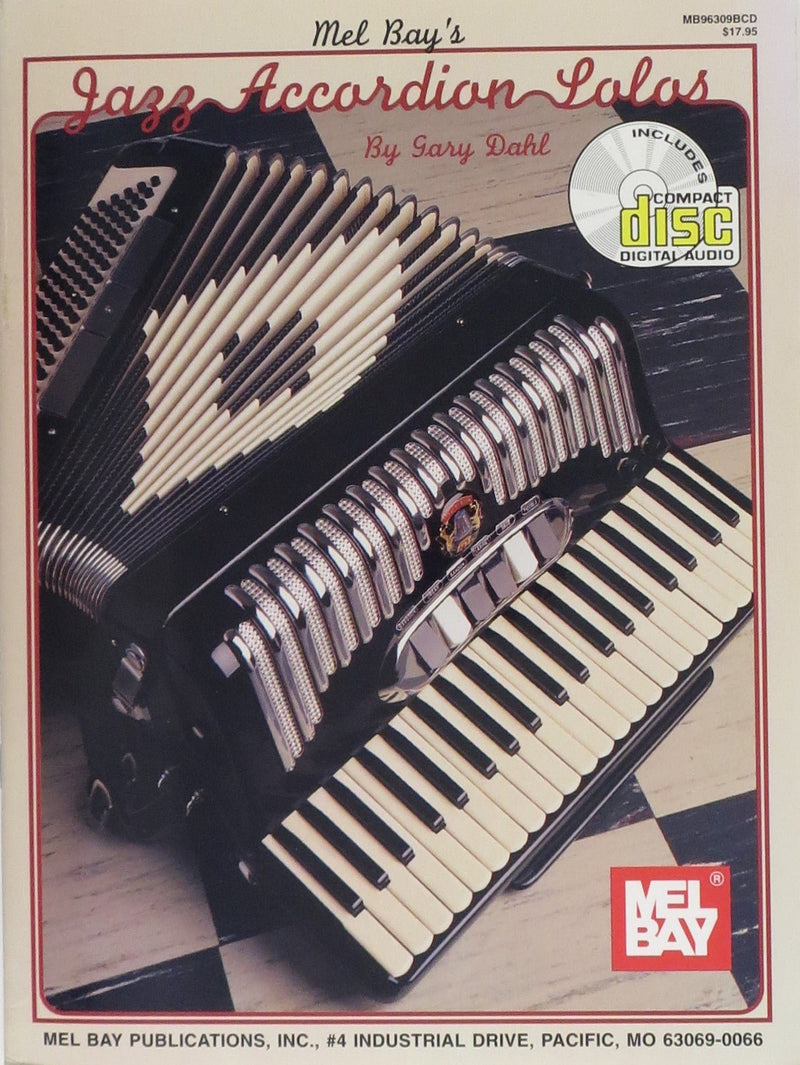 Jazz Accordion Solos (Book & CD) Default Mel Bay Publications, Inc. Music Books for sale canada
