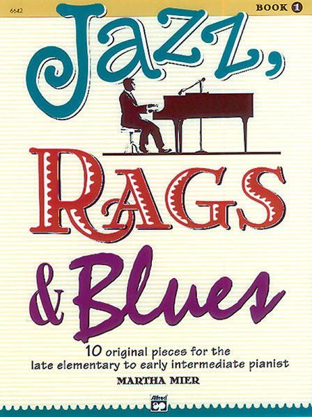 Jazz, Rags & Blues, Book 1 - 10 Original Pieces for the Late Elementary to Early Intermediate Pianist Online Access Alfred Music Publishing Music Books for sale canada,038081405094