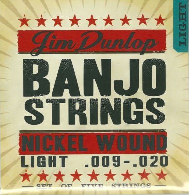 Jim Dunlop Banjo Strings Set, Nickel Wound Light Jim Dunlop Stringed Accessories for sale canada