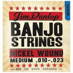 Jim Dunlop Banjo Strings Set, Nickel Wound Medium Jim Dunlop Stringed Accessories for sale canada