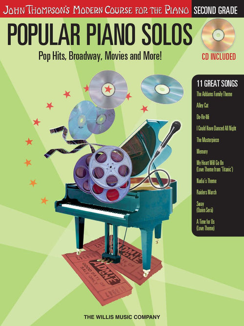 John Thompson's Popular Piano Solos, Grade 2 (Book/Audio) Hal Leonard Corporation Music Books for sale canada