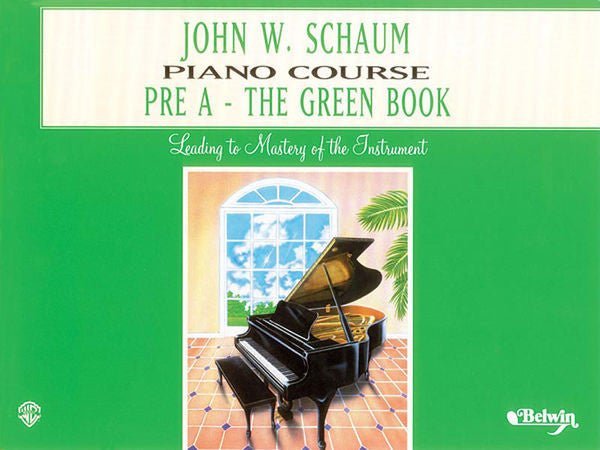 John W. Schaum Piano Course, Pre-A: The Green Book Default Alfred Music Publishing Music Books for sale canada,029156181395
