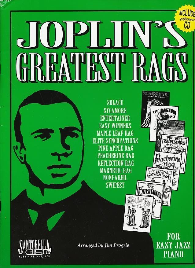 Joplin's Greatest Rags, For Easy Jazz Piano Santorella Publications Music Books for sale canada