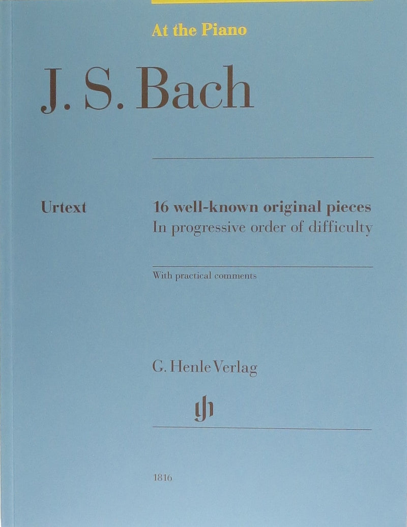 J.S. BACH, At The Piano, 16 Well-Known Original Pieces in Progressive Order Hal Leonard Corporation Music Books for sale canada