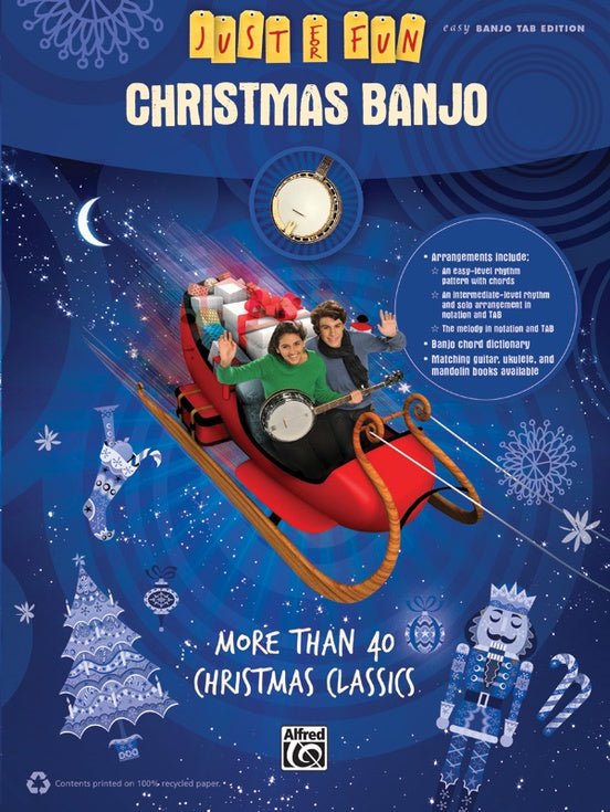 Just for Fun: Christmas Banjo Alfred Music Publishing Music Books for sale canada