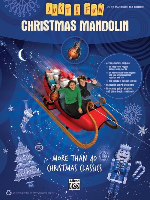 Just for Fun: Christmas Mandolin Alfred Music Publishing Music Books for sale canada