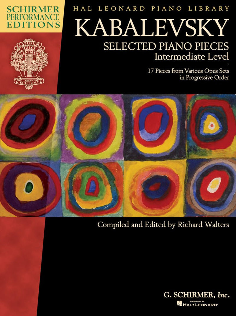 Kabalevsky, Selected Piano Piece,s Intermediate Level Hal Leonard Corporation Music Books for sale canada