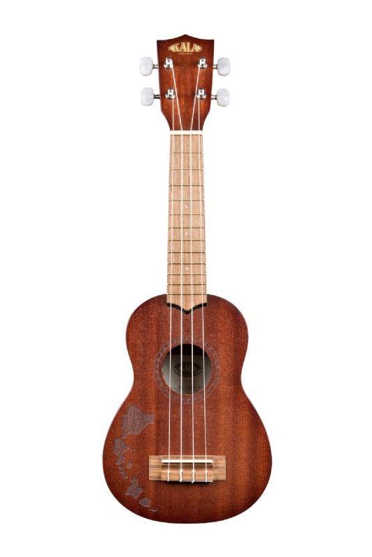 KALA Satin Mahogany Soprano w/ Hawaiian Islands Ukulele Kala Ukulele for sale canada