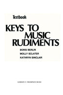 Keys to Music Rudiments: Textbook Used Alfred Music Publishing Music Books for sale canada