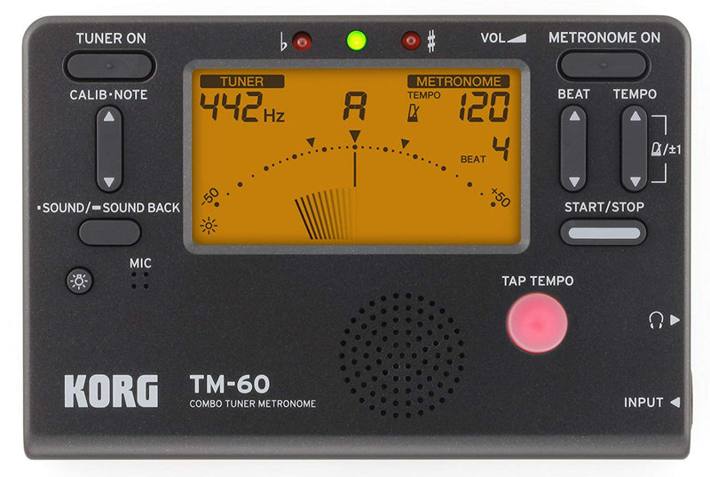 Korg TM-60 Combo Tuner Metronome - Black KORG Tuner for sale canada