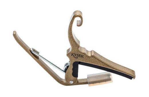 Kyser Quick-Change 6 String Guitar Acoustic Capo Gold Kyser Musical Products Guitar Accessories for sale canada