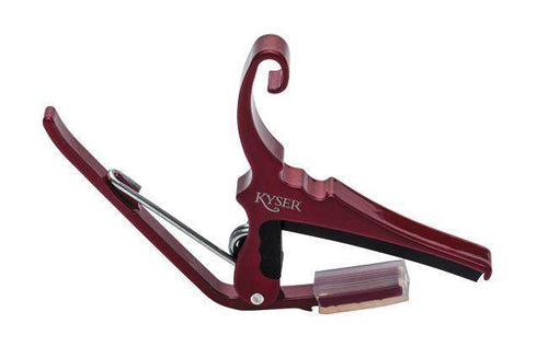 Kyser Quick-Change 6 String Guitar Acoustic Capo Red Kyser Musical Products Guitar Accessories for sale canada