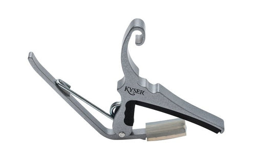 Kyser Quick-Change 6 String Guitar Acoustic Capo Silver Kyser Musical Products Guitar Accessories for sale canada