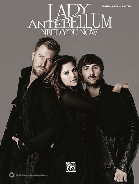 Lady Antebellum: Need You Now Default Alfred Music Publishing Music Books for sale canada