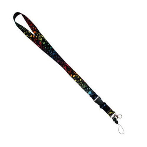 Lanyards Colourful Music Notes Aim Gifts Lanyards for sale canada