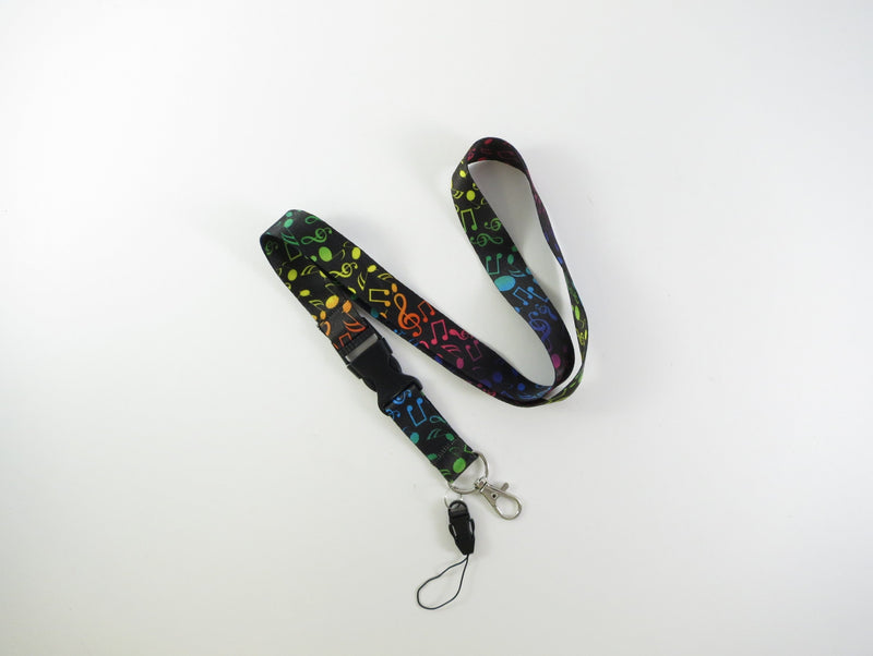 Lanyards Colourful Music Notes Aim Gifts Lanyards for sale canada