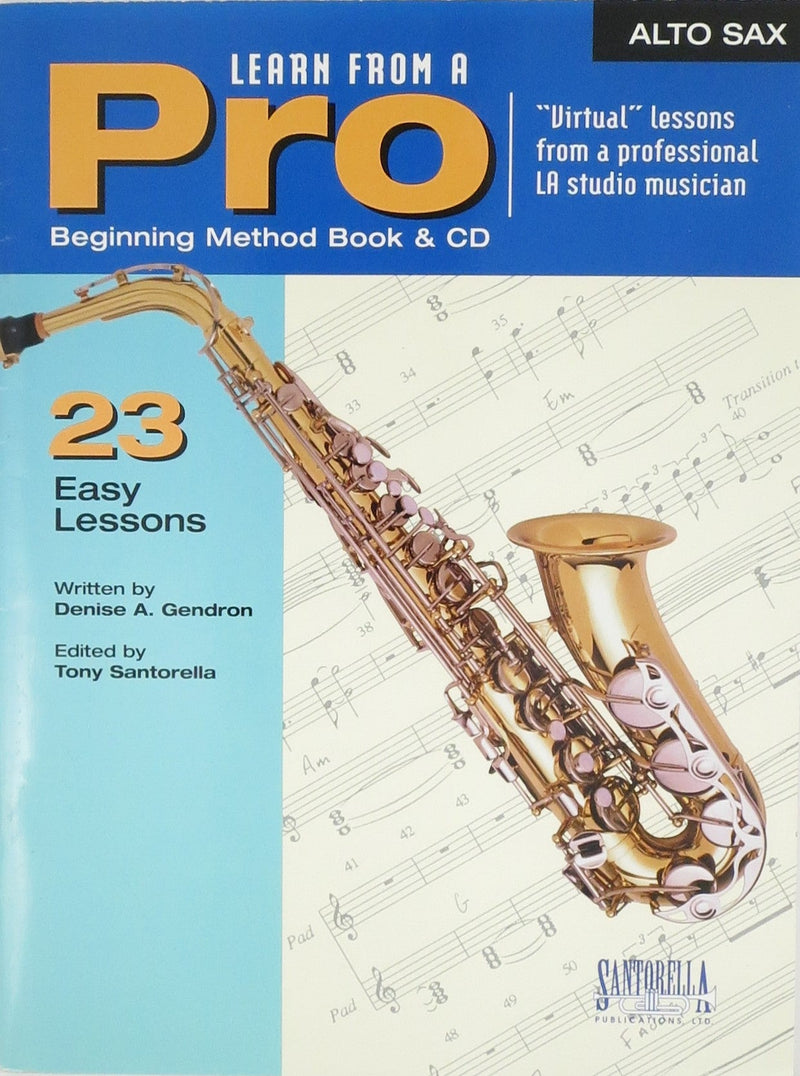 Learn from A Pro Alto Sax (Book & CD) Santorella Publications Music Books for sale canada