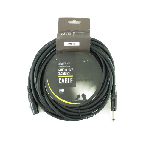 Leem XLR Female to 1/4 Mono Microphone Cable, 25' Leem Cable for sale canada