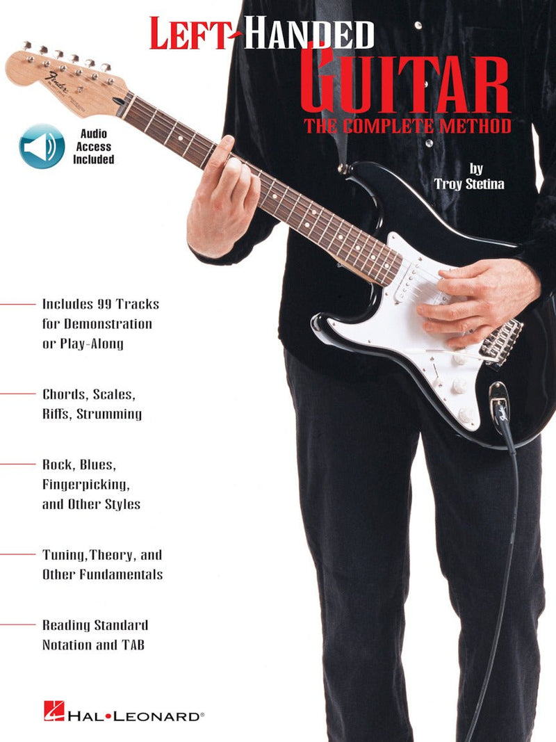 Left-Handed Guitar, The Complete Method (Book & Audio) Hal Leonard Corporation Music Books for sale canada