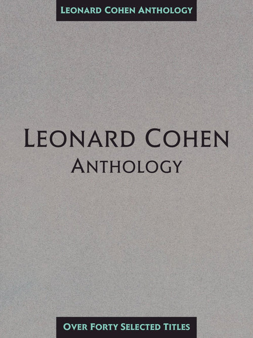 Leonard Cohen Anthology Hal Leonard Corporation Music Books for sale canada