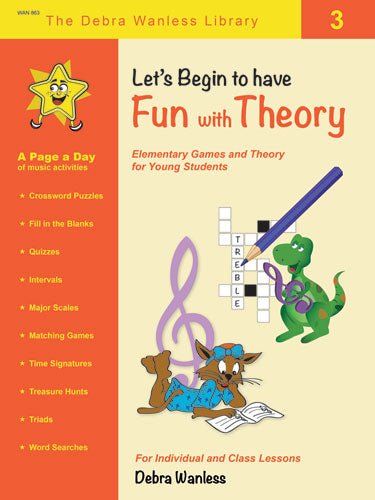 Let's Begin to have Fun with Theory 3 Debra Wanless Music Music Books for sale canada