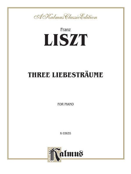 Liszt, Three Liebestraume For Piano Alfred Music Publishing Music Books for sale canada