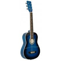 Madera LD301 Acoustic 1/2 Size Guitar 32" Blue Burst Madera Instrument for sale canada