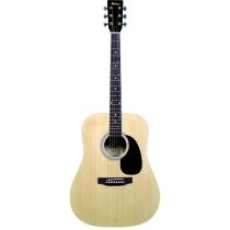 Madera LD411 Acoustic Full Size Guitar Natural Madera Instrument for sale canada