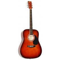 Madera LD411 Acoustic Full Size Guitar Vintage Sunburst Madera Instrument for sale canada