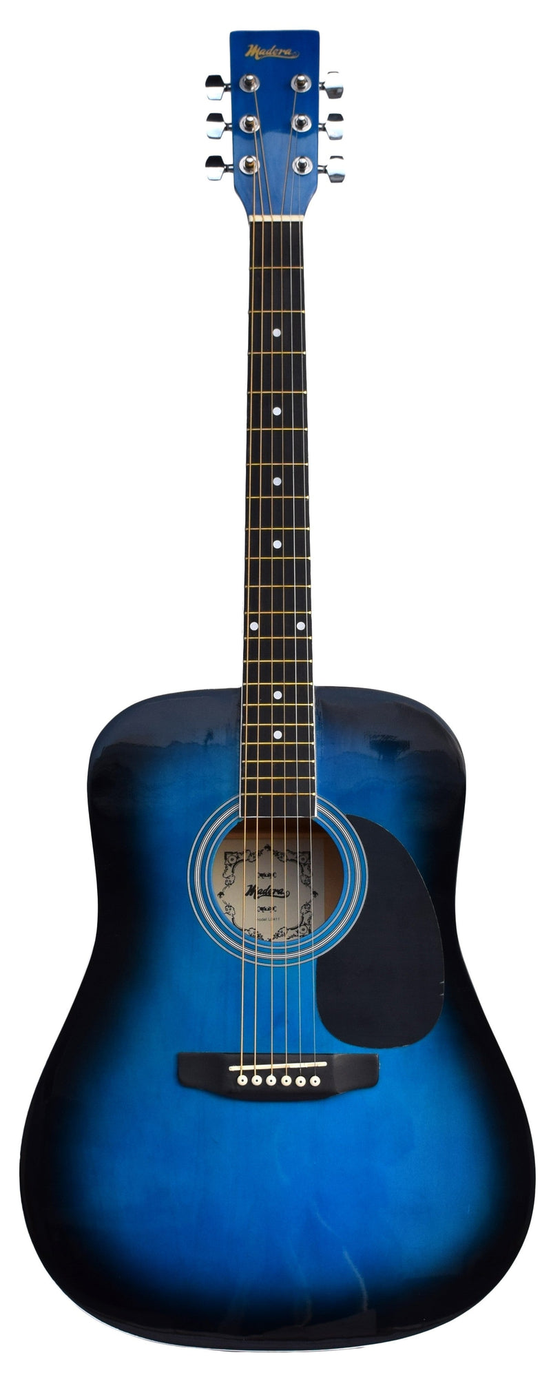 Madera LD411 Acoustic Full Size Guitar Blue Burst Madera Instrument for sale canada