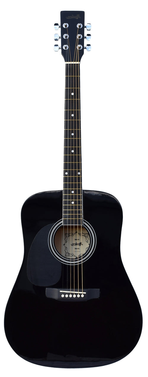 Madera LD411-LH Acoustic Full Size Left Handed Guitar Black Madera Instrument for sale canada